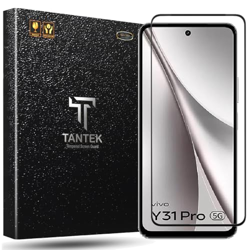 Image of TitanGuard Tempered Glass Screen Protector Guard for Vivo Y31 Pro and Vivo T4X - 9H Hardness, Military Grade, Anti-Static, Easy Installation Kit - 1 PACK