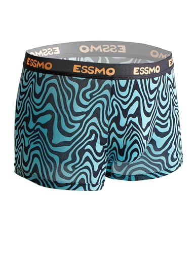 Men's Underwear Boxer Briefs Comfort Huge Pouch Trunks Short Leg Waistband Underwear3