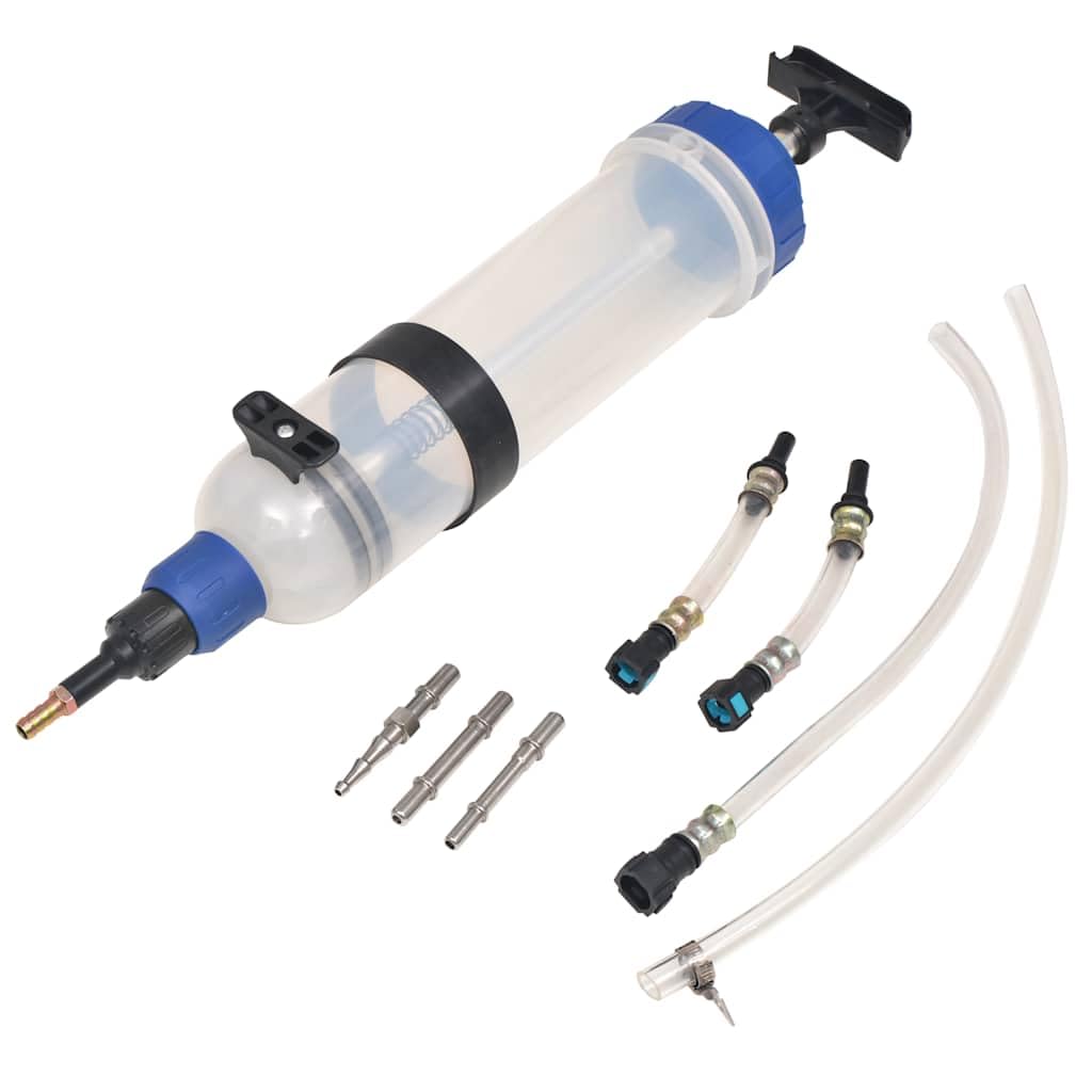 Jeringa de extracción de combustible de 1500 ml de plástico y metal con cierre rápido para PSA Vauxhall Opel Conector universal para vehículos antiguos