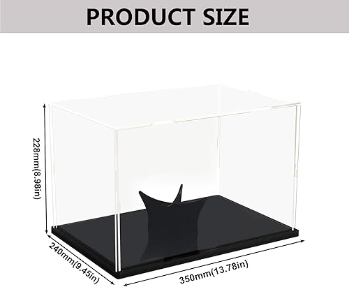 Miniatura 9 de Vitrina de acrílico transparente, caja de encimera para exhibición transparente (10 x 10 x 12 pulgadas 9.8 x 9.8 x 11.8 in)