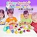 24 Pack Prefilled Easter Eggs with Squishy Animal Toys Inside - Ready to Use for Easter Basket Stuffers & Egg Hunt Fillers, Sensory Fidget Toys for Kids Boys Girls Age 3+