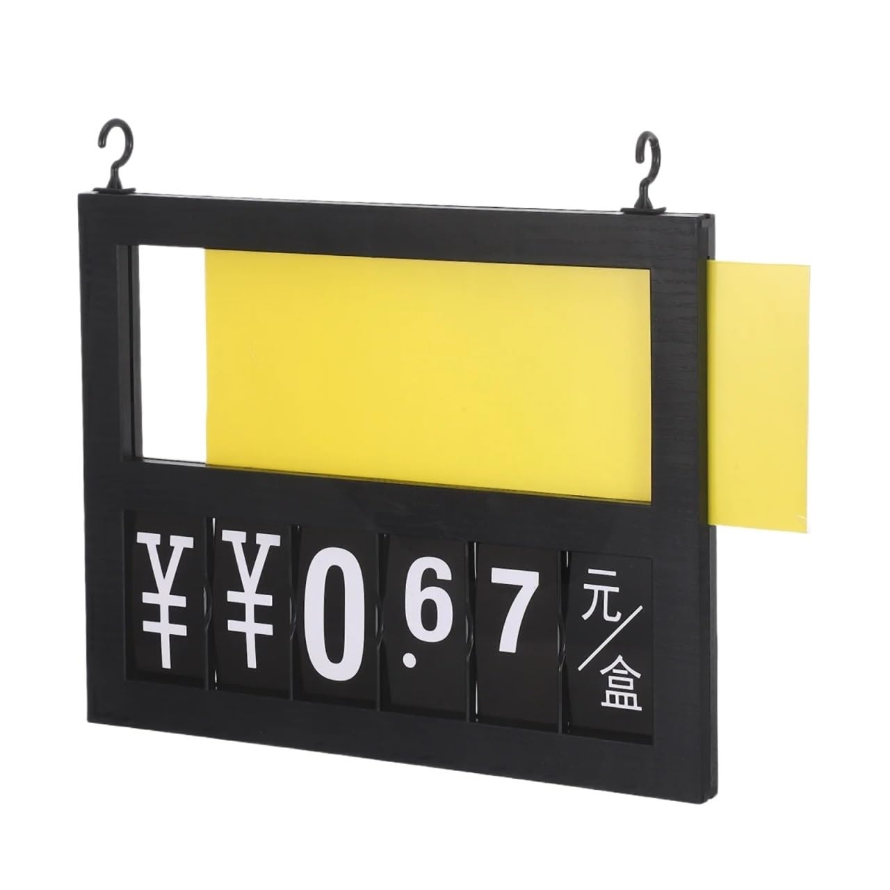 Qvorlth Clip On Sign Holder 6pcs A4 Fruit Vegetable Price Tag Hanging Board Numbers Currency Symbol Erasable Shop Display Supermarket Store Label For Display