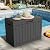 MAIUSCOLI 44 Gallon Outdoor Deck Box, Lockable Waterproof Outdoor Storage Boxes For Garden Tools,Indoor Cushions,Accessories Outside Storage Resin Weatherproof Container(Black)