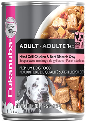 EUKANUBA Adult Mixed Grill Chicken & Beef Dinner in Gravy Canned Dog Food