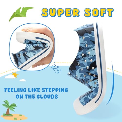 Image of FUNCOO PLUS Toddler Sandals for Boys Girls Kids Summer Quick Dry Sneakers Pool Beach Swim Water Shoes for Children