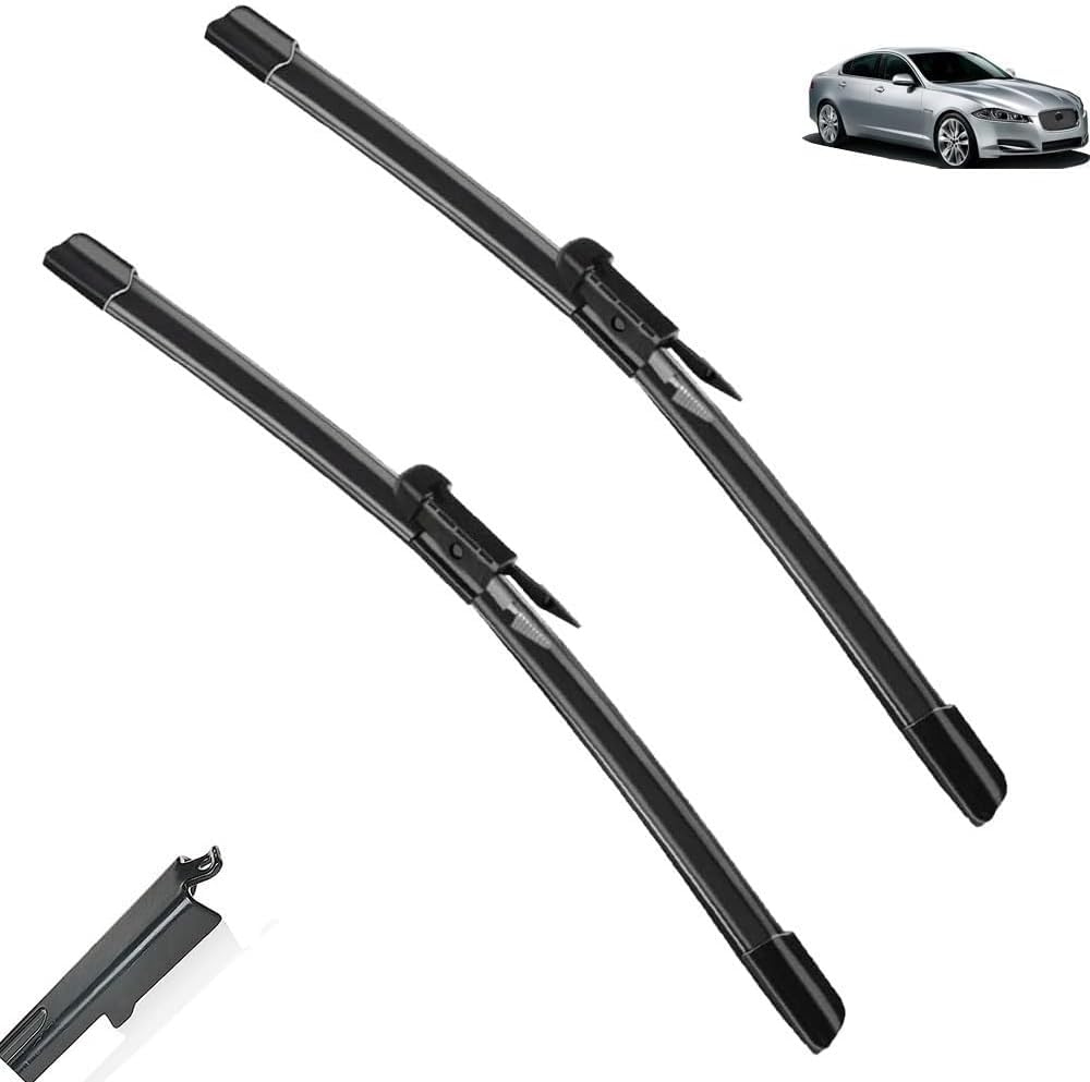 MadongJ Windshield Windscreen Wiper Blades for Jaguar XF 2007~2016, Replacement Blades All-Weather Performance Streak-Free Windshield Wipers