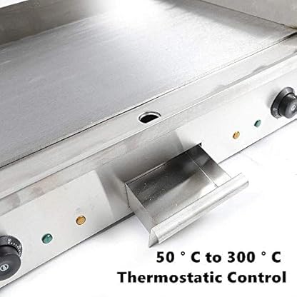Kommerzielle elektrische Bratpfanne, elektrischer Tischgrill, 4400w Arbeitsplattengrill Grill Kochplatte Edelstahl… – Bild 5