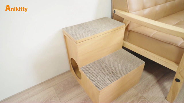 【新品・未開封】ハッピーデイズ キャットステップ2段 爪とぎ付き 滑り止め Amazon.co.jp: キャットステップ 2段 猫用 階段 Happy Days(ハッピー