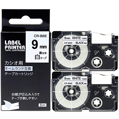 カシオ　ネームランド テープカートリッジ   黒文字赤テープ  11個セット カシオ ネームランド用テープカートリッジ 蛍光テープ （赤