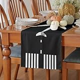 Meugesoi Flughafen Landebahn Tischläufer Abwaschbar Flugzeug Landebahn Tischläufer Esstisch Deko Lustiger Flughafen Runner 40x240 cm Für Küche Table Couchtisch Geburtstag Party Hochzeit Tischdeko