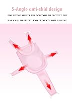 Vista 7 de Soporte de Malla para Baño de Bebé Almohadilla Asiento de Bañera para Recién Nacido Red Antideslizante Tapete de Bañera para Bebé Asiento Flotante