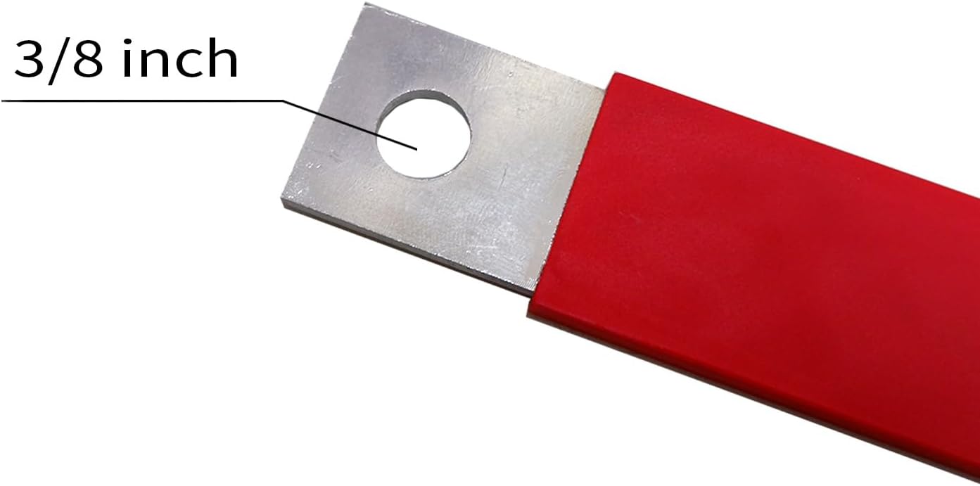 partsPTT 3P Three-Hole Battery Bar Terminal Block | Compatible with Volvo Models | Durable Auto Parts - (Red Positive)