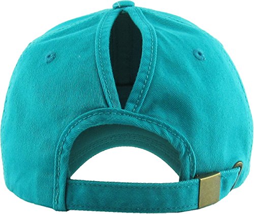 Image of Classic Plain Ponytail Messy High Bun Headwear Adjustable Cotton Trucker Mesh Glitter Hat Baseball Cap