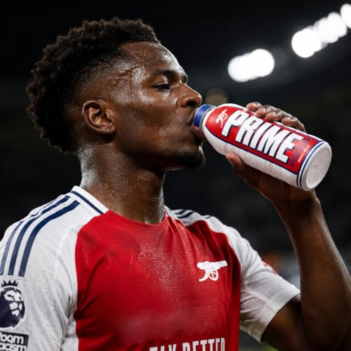 Image of PRIME - (Arsenal) Hydration Drink 16.9 fl oz ℮ (500ml) By COUGAR | Electrolyte Sports Beverage With Coconut Water & Vitamins | Refreshing Ready To Drink Hydration Drink For Active Lifestyle & Daily Refreshment - (Imported-UK)