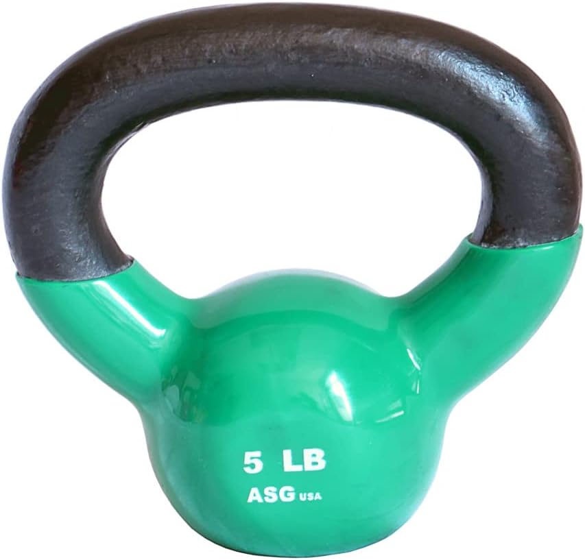 Ader Vinyl Kettlebell Set- 5, 10, 15 Lb