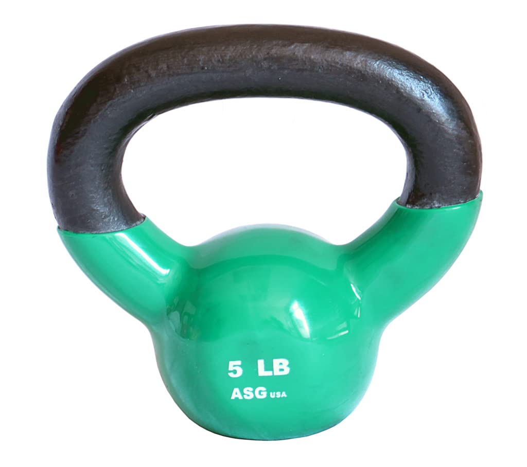 Ader Vinyl Kettlebell Set- 5, 10, 15 Lb