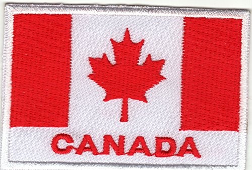 JAB Seller Ecusson brodé Ecussons Imprimés Ecussons Thermocollants Iron-on Patch Drapeau Flag Canada Grande