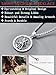 Seiyang St Michael Necklace for Men 925 Sterling Silver Round Saint Archangel Michael Medal Medallion Protection Jewelry Christmas Gifts