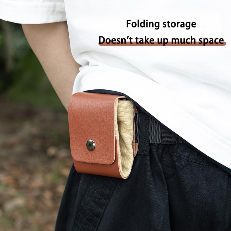 Foldable Canvas Small Tool Bags,Multipurpose Storage Organizer Bags,Harvesting Bag for Garden Fruit-Black
