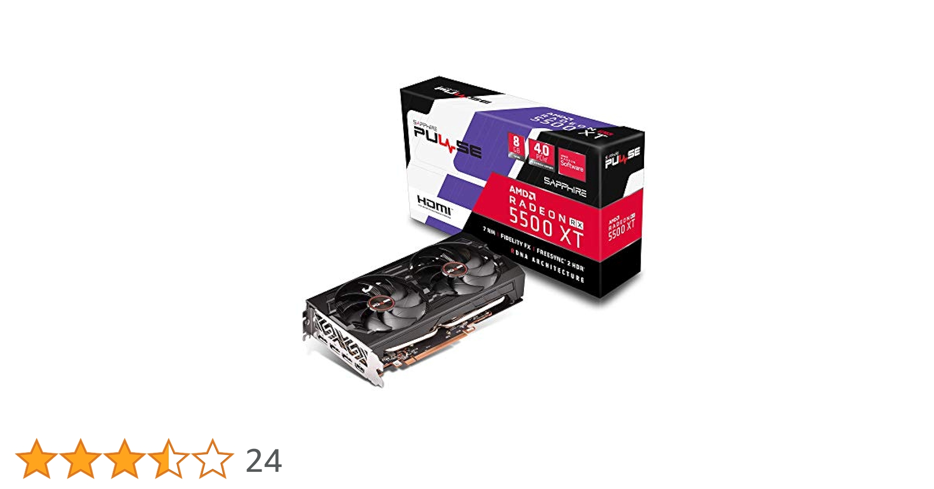 Amazon | SAPPHIRE PULSE RADEON RX 5500 XT 8G OC グラフィック
