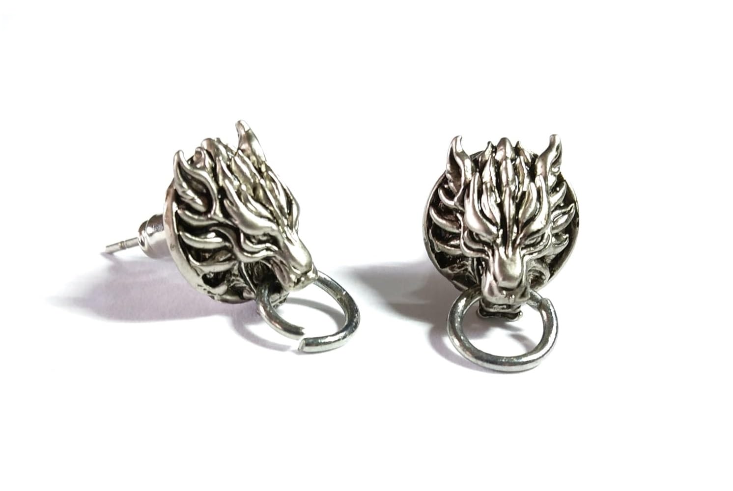 Final Fantasy VII Cloud Strife Earrings Cloudy Wolf | FF7 Cosplay Dissidia