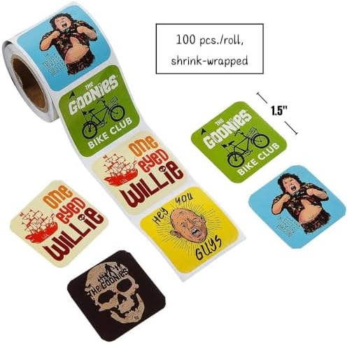 The Goonies 1 1/2" Iconic Movie Moments Sticker Roll - 100 Pieces - Paper image 5