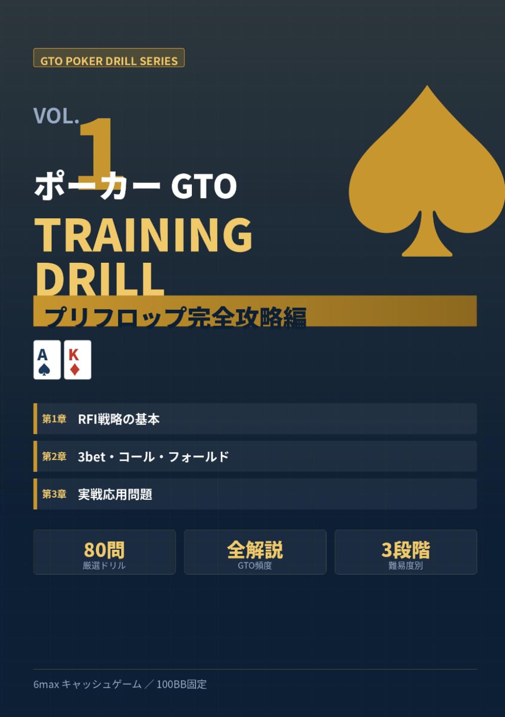 ポーカー GTOトレーニングドリル Vol.1 プリフロップ完全攻略編 (GTO