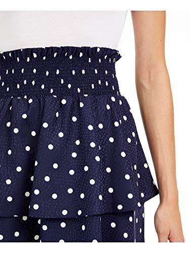 Maison Jules Womens Polka Dot Mini Tiered Skirt3