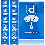 BaZuyunMd 10 Stück Parkscheibe Pappe, Parkuhr Auto, Parkscheiben, Parkschein, Parkscheibe Motorrad, Parkscheiben geeignet für Autos, Motorräder, LKW und Wohnmobile, 11 x 15 cm, Blau