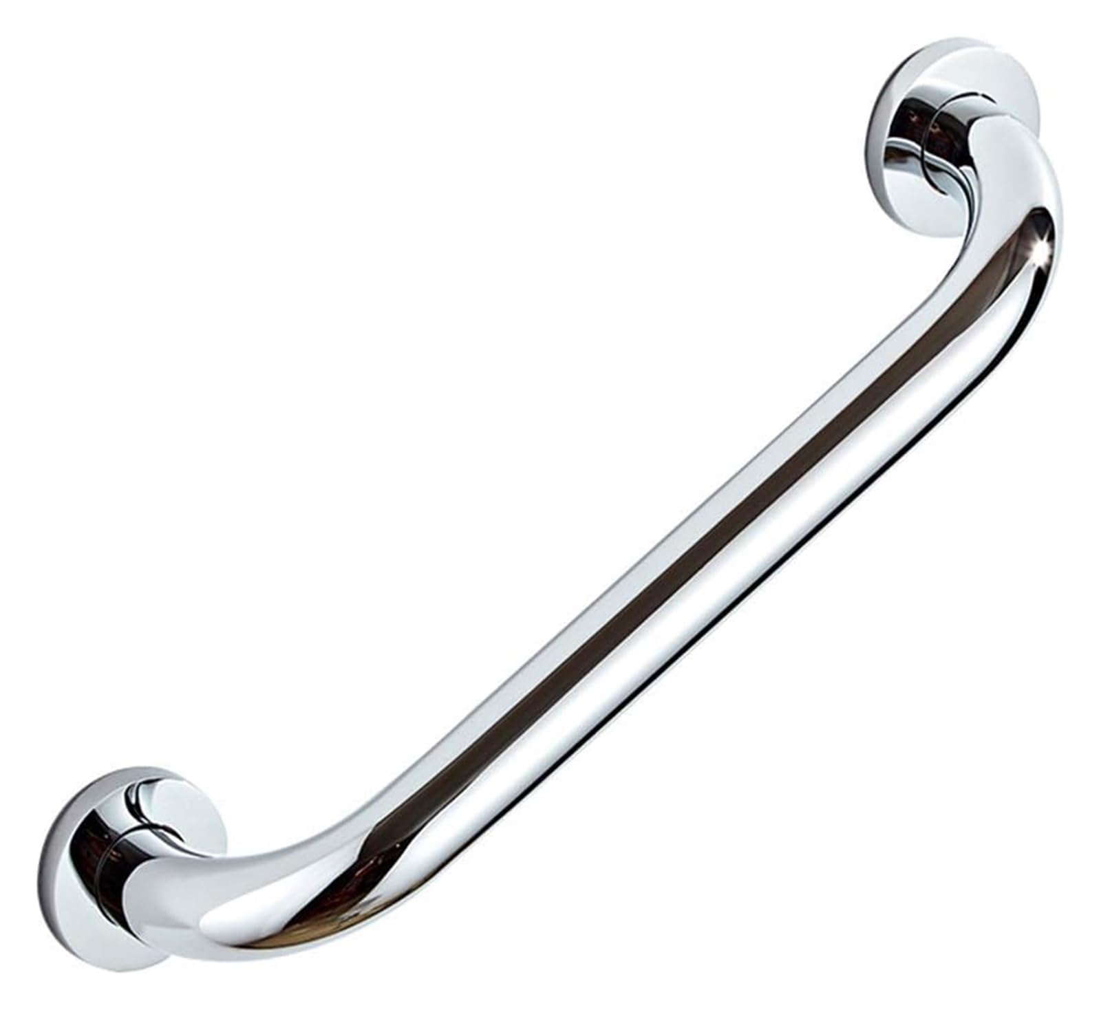 Maniglione di Sostegno, corrimano per disabili, ausilio per Il Bagno Antico in Ottone e Acciaio, Maniglia di Sicurezza per disabili per docce, vasche da Bagno e WC (Argento, 40 cm/