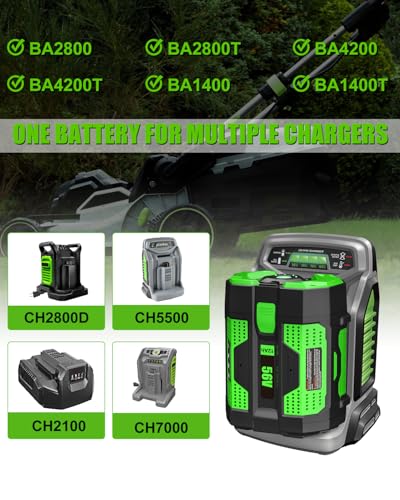 Image of Upgraded 12.0Ah Replacement for EGO 56V Battery BA4200T BA5600T, 2Packs