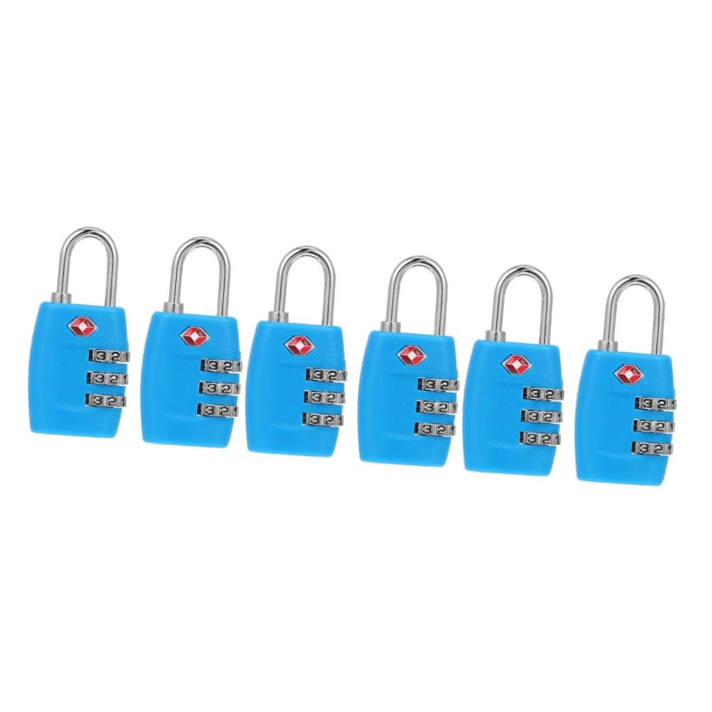 SOIMISS 6pezzi Serrature Per Valigie Tsa Approvate Serrature Metalliche Per Bagagli Sicurezza e Protezione Per Viaggi e Armadietti Facili Da Usare e Resistenti