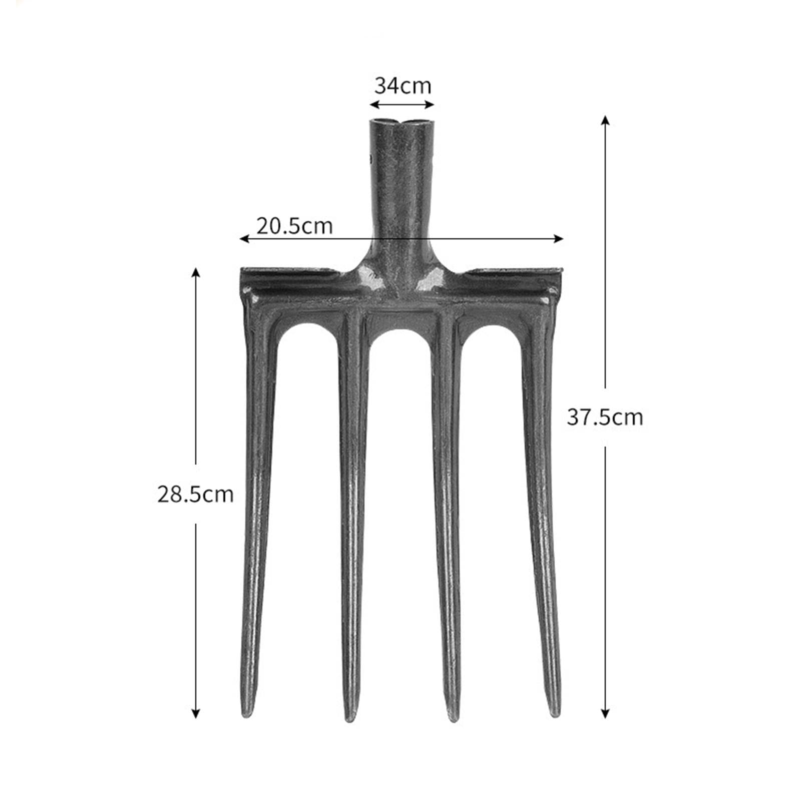 Tête de Rechange pour Excavatrice, Tête de Jardinage, Accessoires Agricoles en Acier Trempé pour Le Travail et Le Nettoyage, 4 Dents