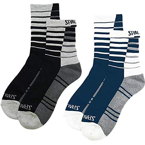 SPALDING(スポルディング) バスケットボール ショートソックス グラデーション 2足セット SAS180030 ネイビー/ブラック 25-27cm バスケ バスケット