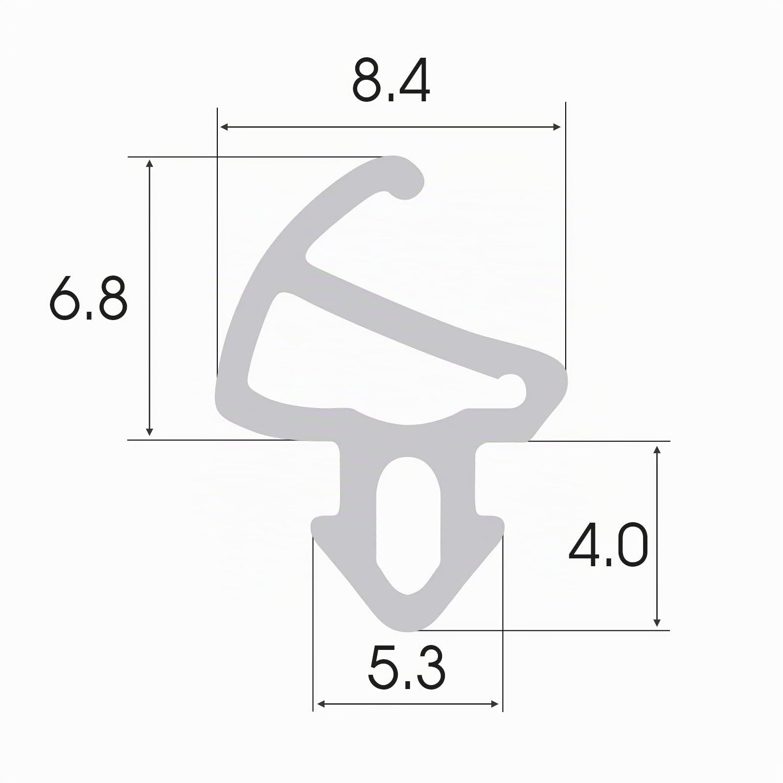 Fensterdichtung – S-900 – 50 m – LB PVC Fenster Gummidichtug – Schwarz – Zugluftstopper Profildichtung – Gummidichtug Dichtband Kunststofffensterdichtungen