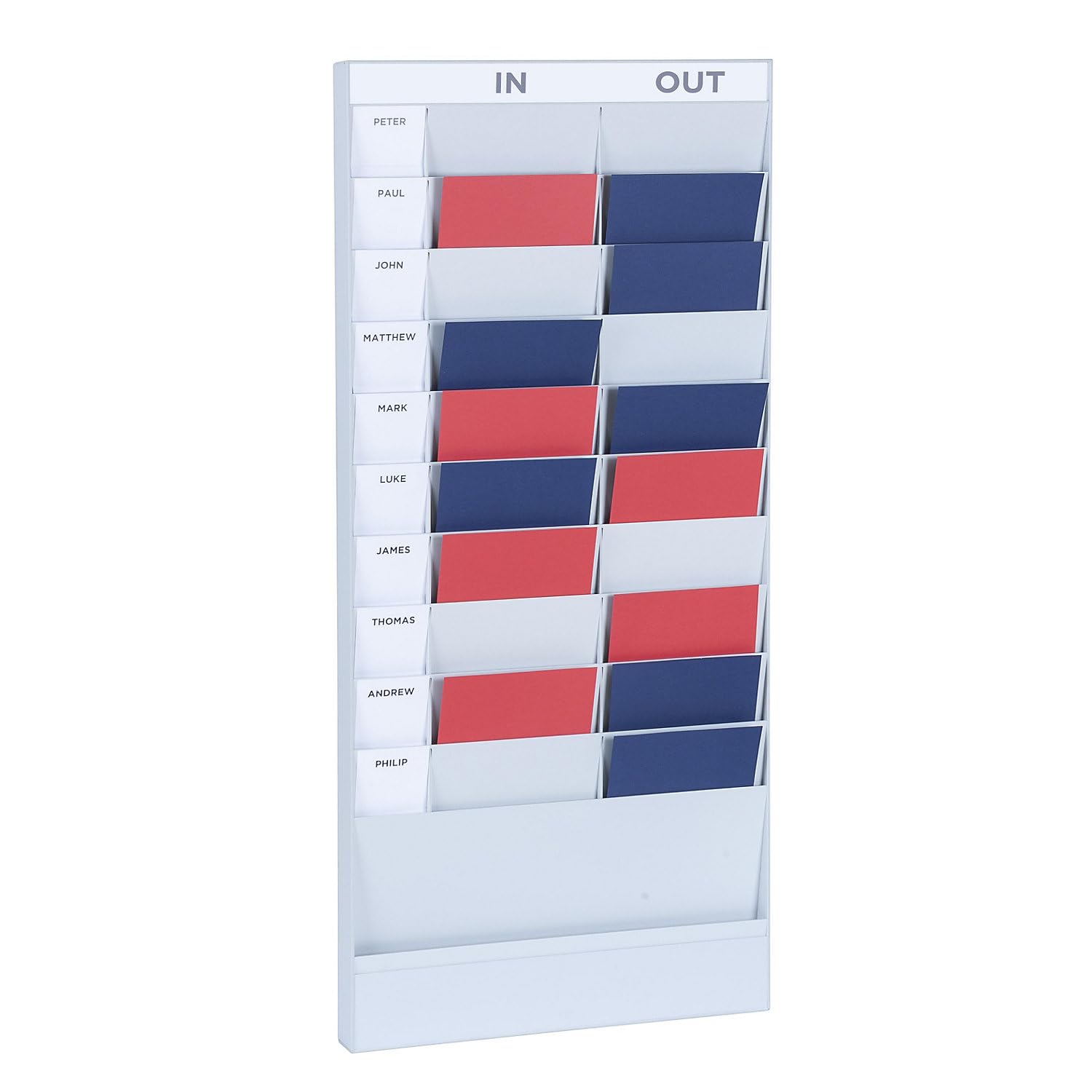 PAPERFLOW 80028 Planning Polystyrène Office Planer 20 Cases Format A4 Élément Départ Assorties