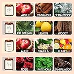 Winter Scented Candle Gift Set for Women – 4 Pack Soy Candles with Apple Cinnamon, Fir Balsam, Mulled Cider, Sandalwood – 200 Hour Burn Time, Holiday Gifts for Her, Home Decor & Cozy Nights - Image 2