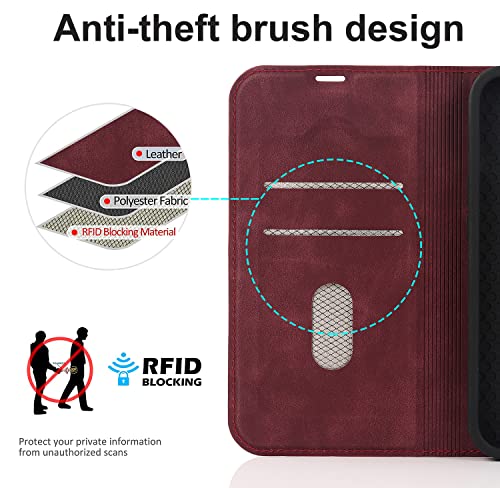 QLTYPRI Wallet Case for iPhone 14 Pro Max (6.7 inch) Compatible with Magsafe Charger - Image 4