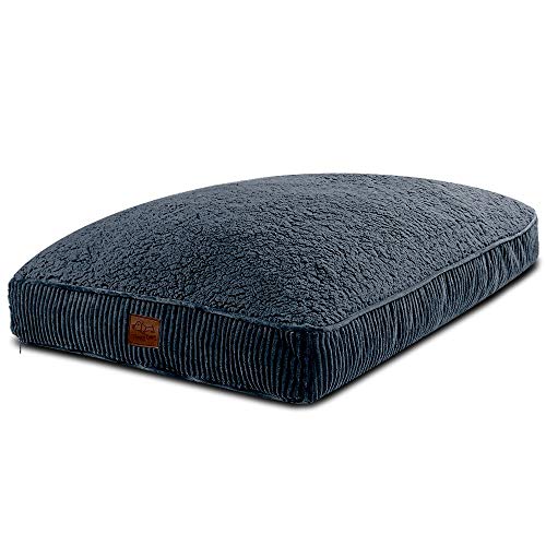 Floppy Dawg Extra Large Dog Bed With Removable, Machine Washable Cover And Waterproof Liner. Classic Pillow Stuffed With Orthopedic Memory Foam Blend. Made For Big Dogs Up To 100 Pounds Or More. #TOP1