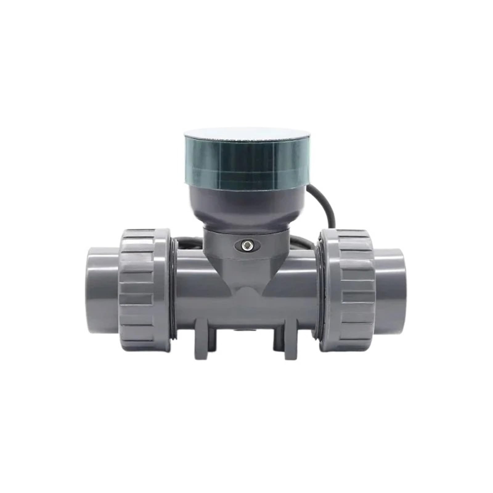JVDDI PVC Digital Water Flow Meter With LCD Display RS485 Output Acid Alkaline Resistant Pipe Sensor For Irrigation(ZJPVC-LCD-DN32)