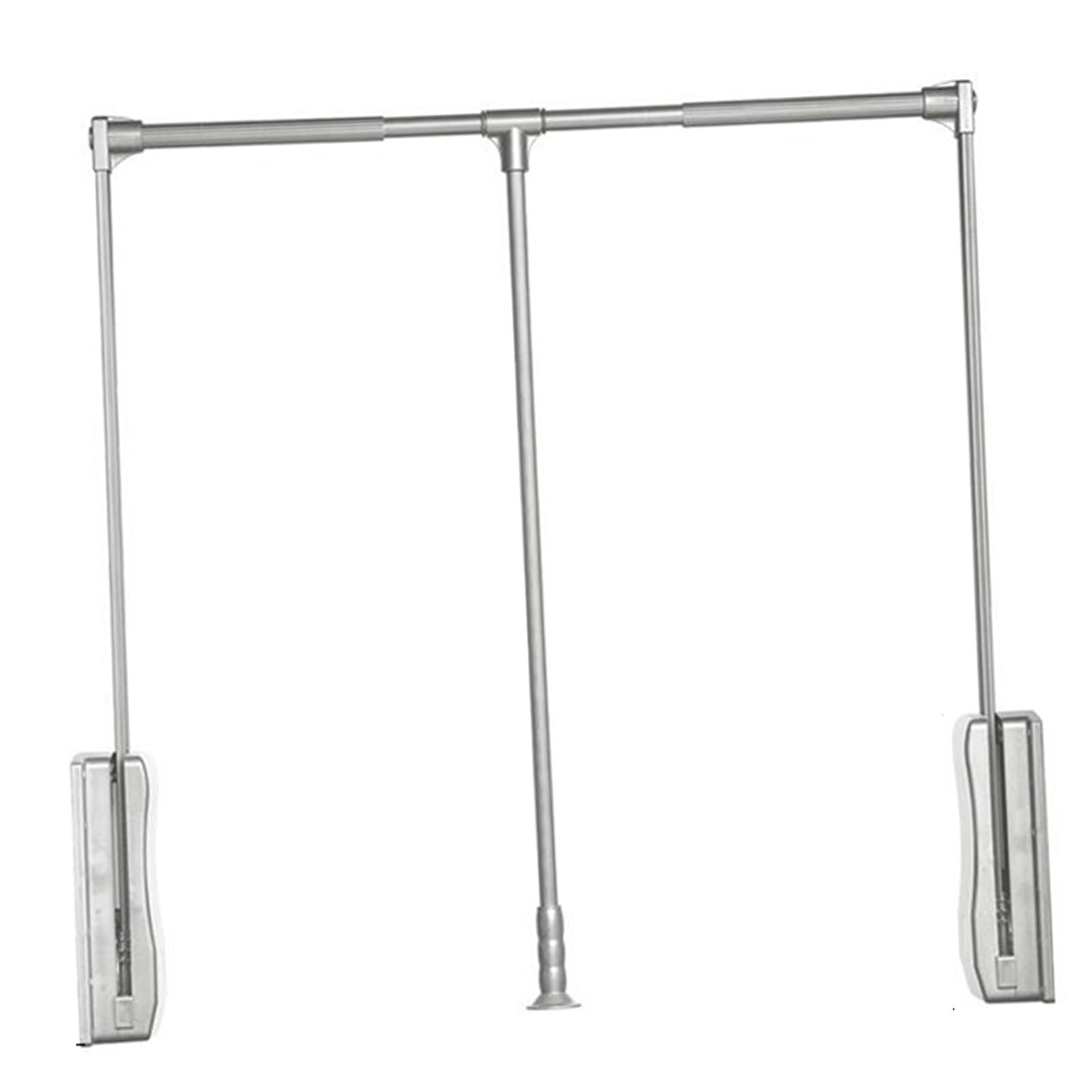 Tringle de penderie rétractable pour régler le problème des placards hauts