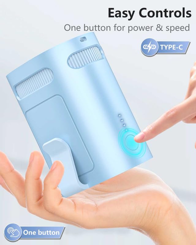Image of Shirt Fan Clip on Belt Hip Pants Back- Personalized Portable Waist Fans that Blow Cold Air,USB Chargeable Hangs round Neck Cooler Ac,Silencioso Waist Band Body Cooling Products for Woman Man Kid Gray