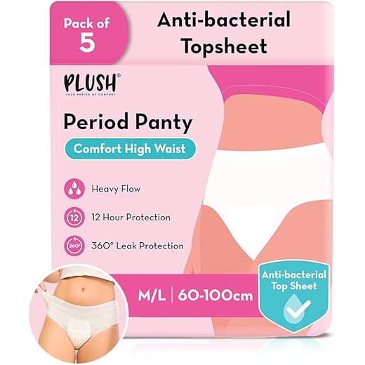 Plush Comfort High Waist Period Panty 100cm