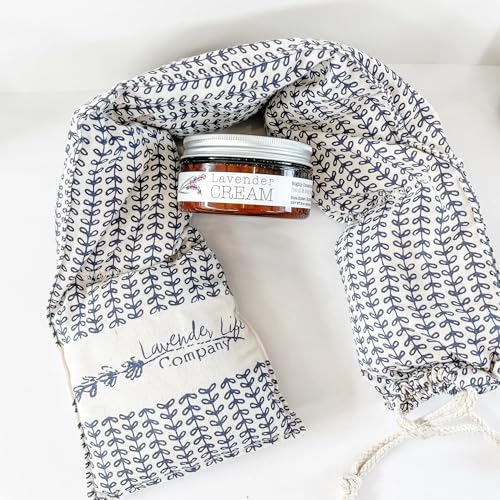 Lavender Relaxation Gift Set with Neck Wrap & Cream