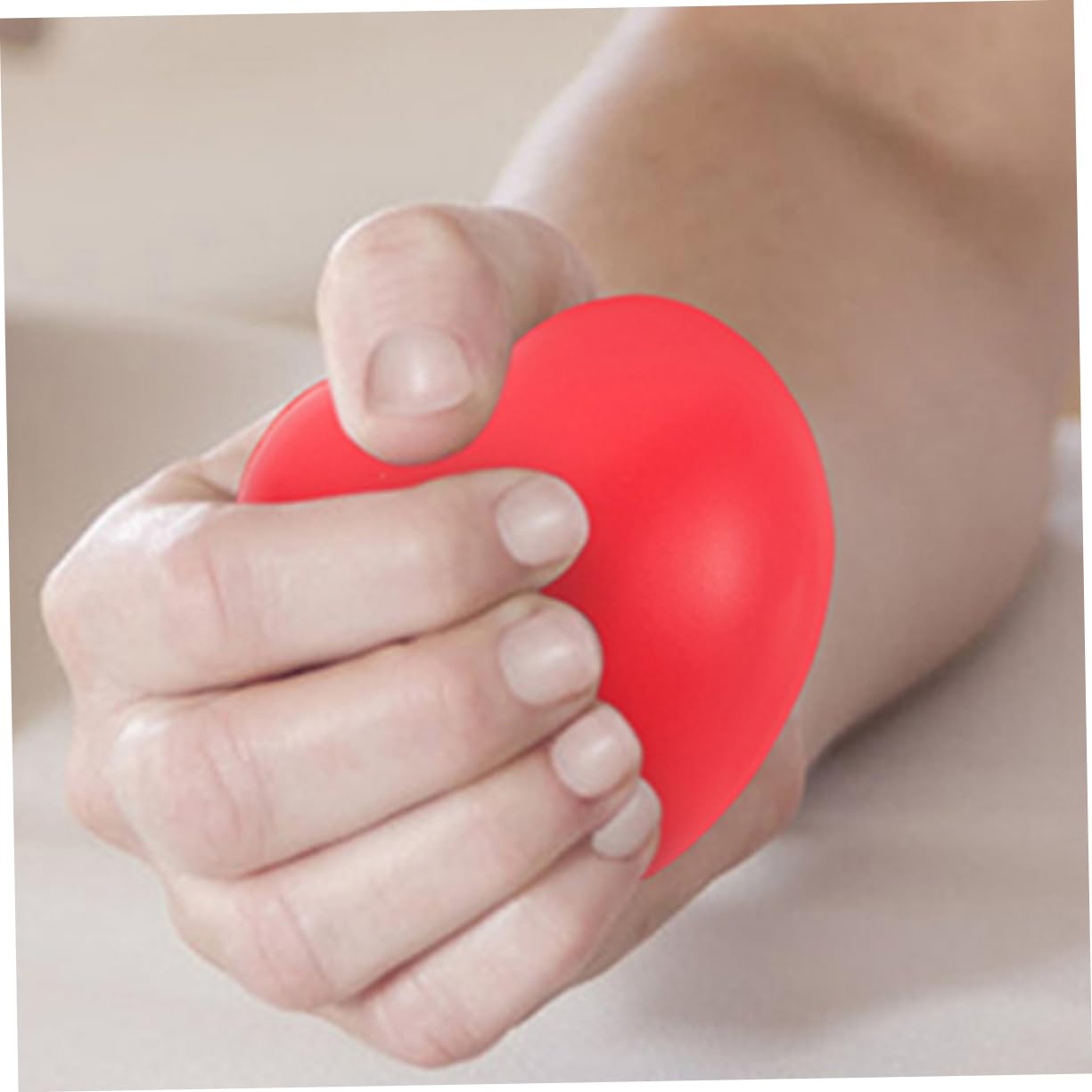 CORHAD 5Pcs Heart Shaped Finger Exercise Ball Stress Balls for Hand Therapy Professional Grip Strengthener for Seniors Portable Hand Exerciser for Rehabilitation and Muscle