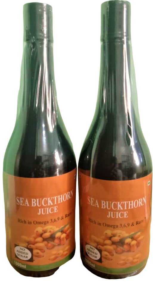 AAYU Sea Buckthorn Juice 1000 ml (Pack of 1)/ Nourishes skin/vitamin C/Healthy digestion juice-image-27