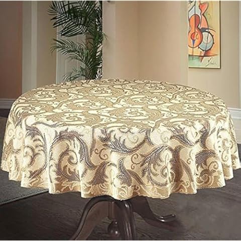 MforStyle 59" Round Table Cloth for 5 Cover
