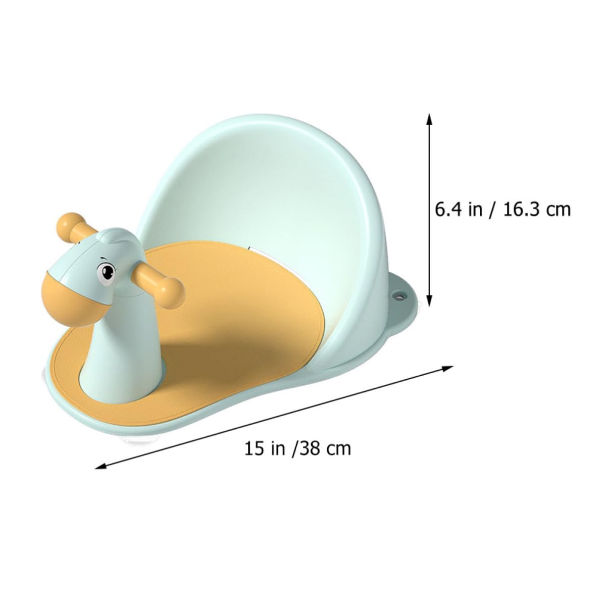 Asiento de Baño para Bebés y Niños Pequeños Agujeros de Drenaje y Soporte Columna Fabricado en Pp, Diseño Antideslizante Adecuado Baño