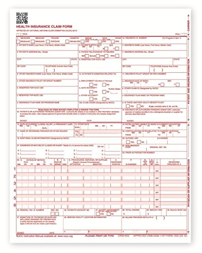 New-CMS-1500-Claim-Forms-HCFA-Version-0212-500-Sheets