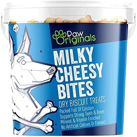 Milky Cheese Dog Treat Biscuits | Delicious Tasting Bite Treats For Dogs & Puppies | Packed With Vitamins & Calcium | Helps Keep Teeth & Bones Strong | Great For Reward, Training Cover